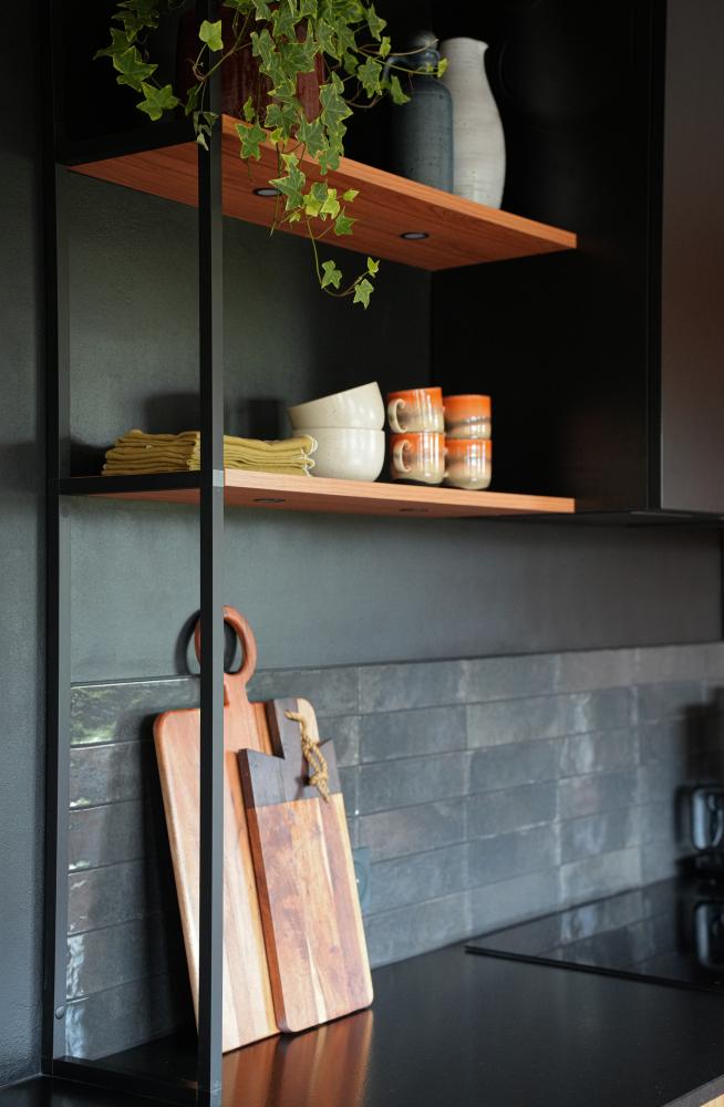 Etagères avec lumière intégrée