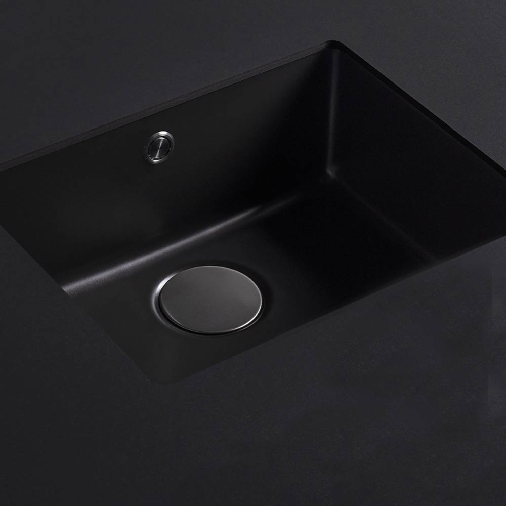 Cuve sous plan céramique 50 U_Noir satiné