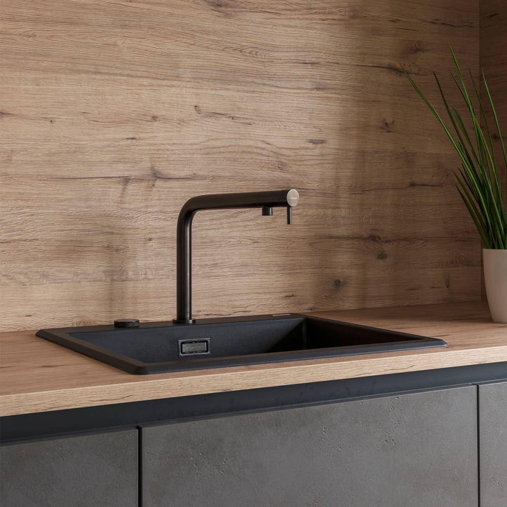 Évier à poser Bradanit 73_Noir