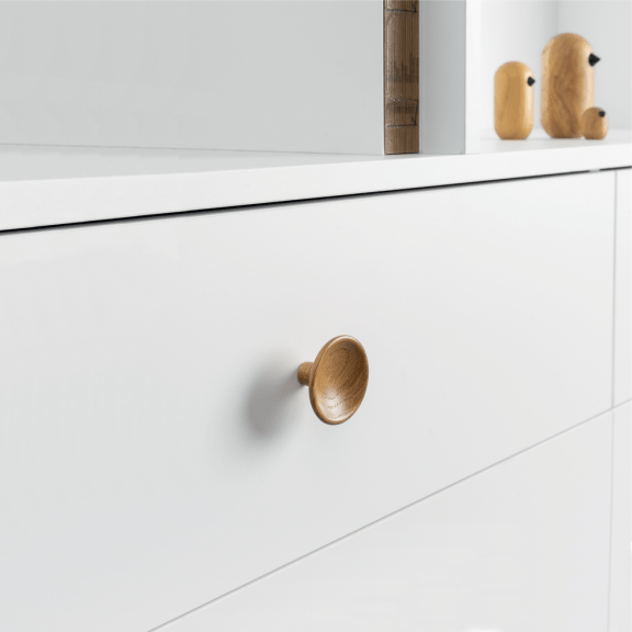 Bouton Disc_Chêne verni