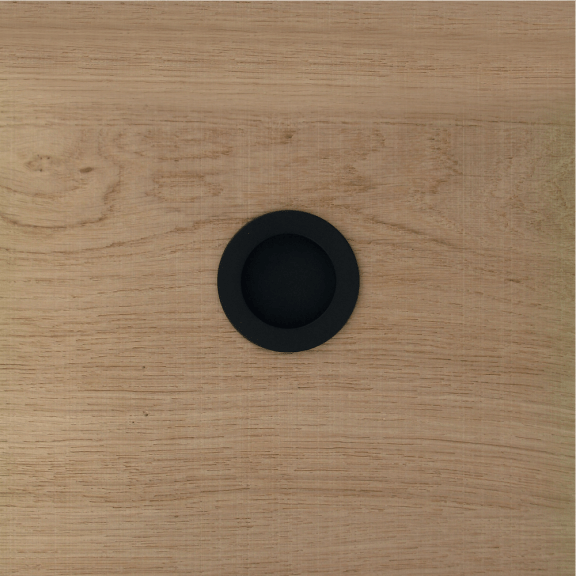 Poigée cuvette_Noir mat