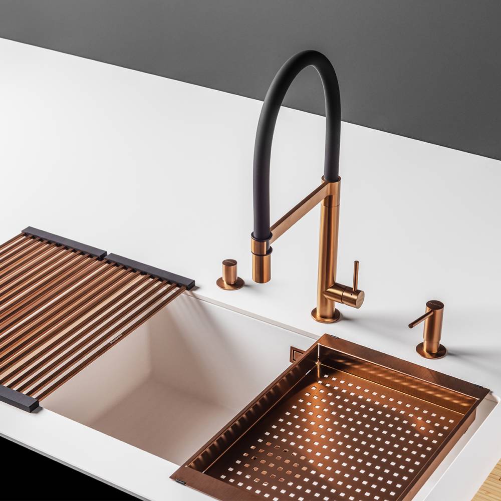 Égouttoirs Orco et Uniti XL_Cuivre