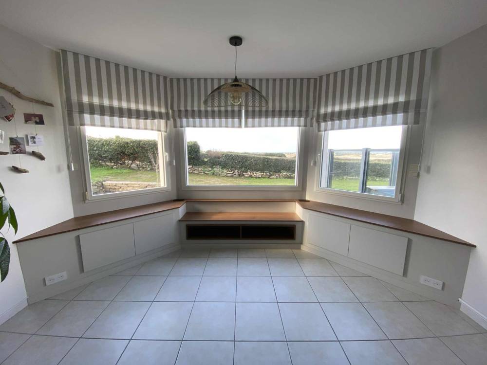 Aménagement d'un bow window